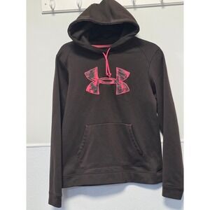 Under Armour Hoodie Pullover Camo Logo Activewear‎ Sweatshirt Medium